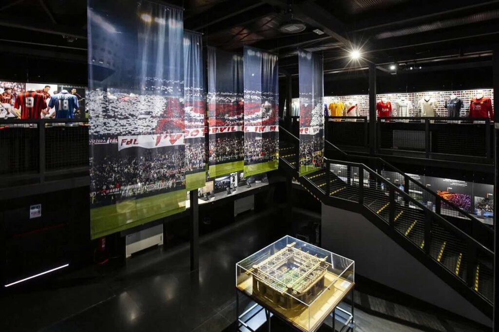 Museo di San Siro con cimeli di Milan e Inter