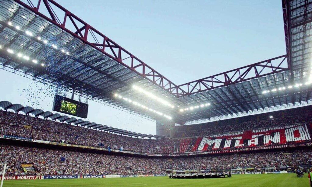 Stadio San Siro Milano Stadio San Siro a Milano durante una partita di calcio